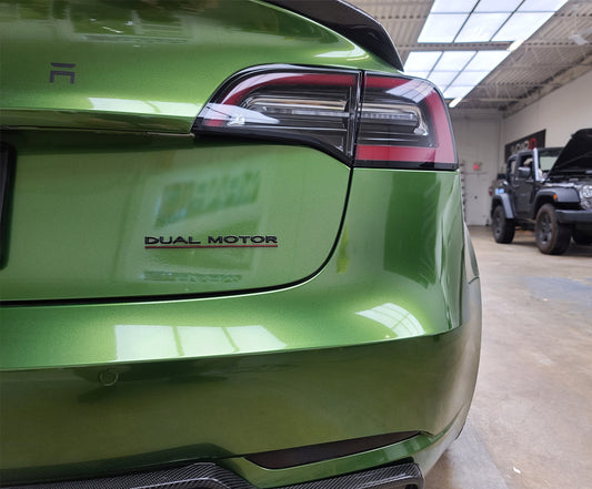 Tesla 'DUAL MOTOR' Emblem
