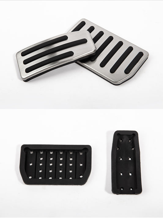 'GO FAST' Aluminum Foot Pedal Covers